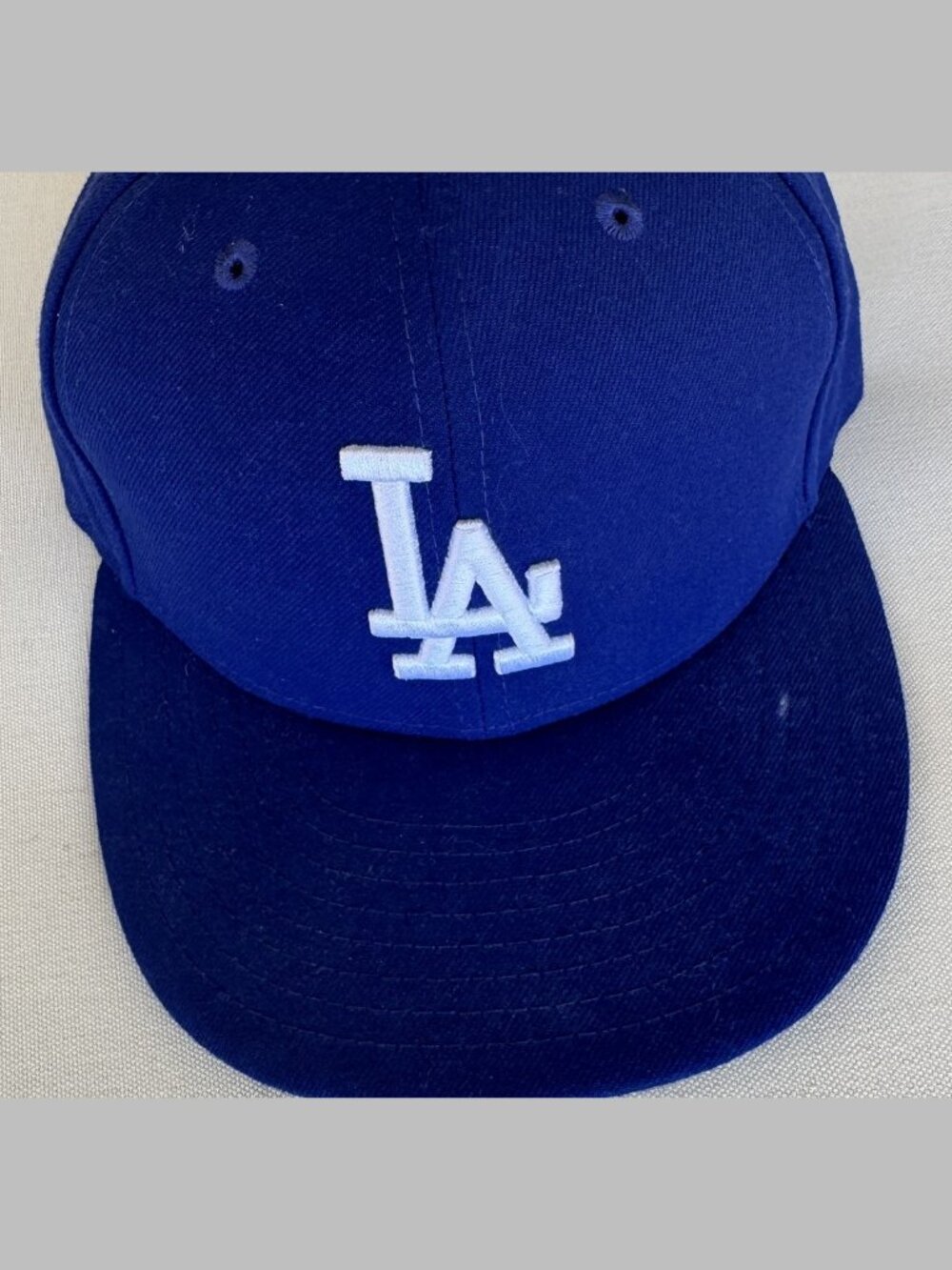 New Era LA Dodgers 59FIFTY Fitted Hat Size 7 1/2 Blue